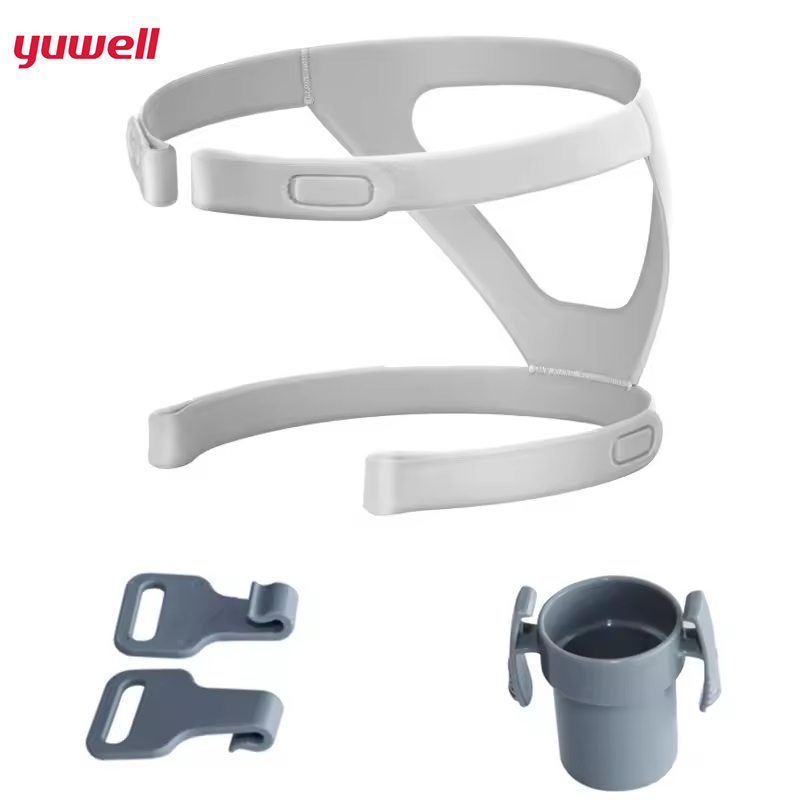 สายรัดหมวกทดแทนสําหรับ Yuwell YF-01 YN-02 CPAP Mask – ที่คาดผมหน้ากากจมูกพร้อมคลิป