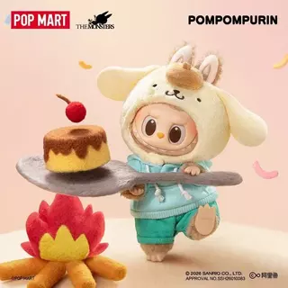 POP MART THE MONSTERS Sanrio Family ตุ๊กตาไวนิล จี้ Mystery Box Gift