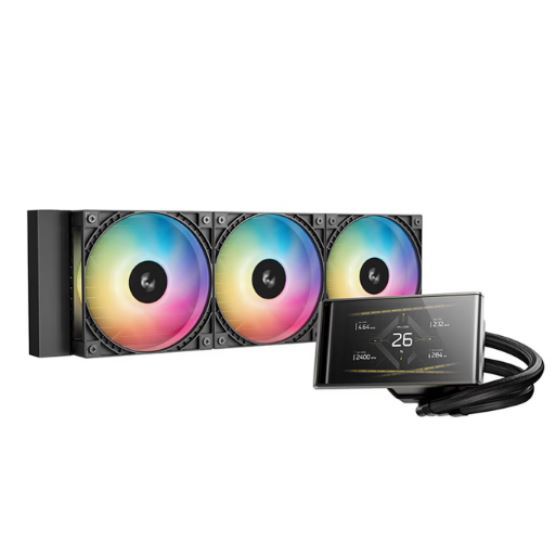 DEEPCOOL AIO LT360 VISION ARGB CPU water cooler 4.5 นิ้ว IPS สําหรับ LGA1851/1700/1200/115x และ AM5/