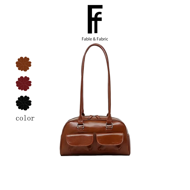 Fable&Fabric กระเป๋าบอสตันวินเทจ รุ่นสายสะพายบาง