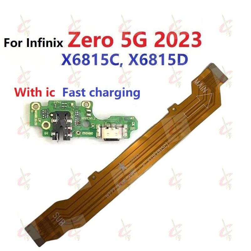 USB แพรตูดชาร์จเร็ว (Charging board),แพรต่อบอร์ด (Board Flex) สําหรับ Infinix Zero 5G 2023 X6815C X6815D