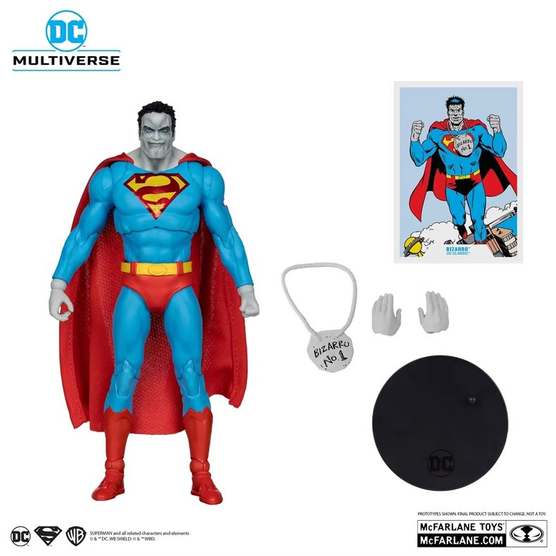 McFarlane DC Comics Series Gold Label Bizarro ของเล่นแอคชั่นฟิกเกอร์ขนาด 7 นิ้ว