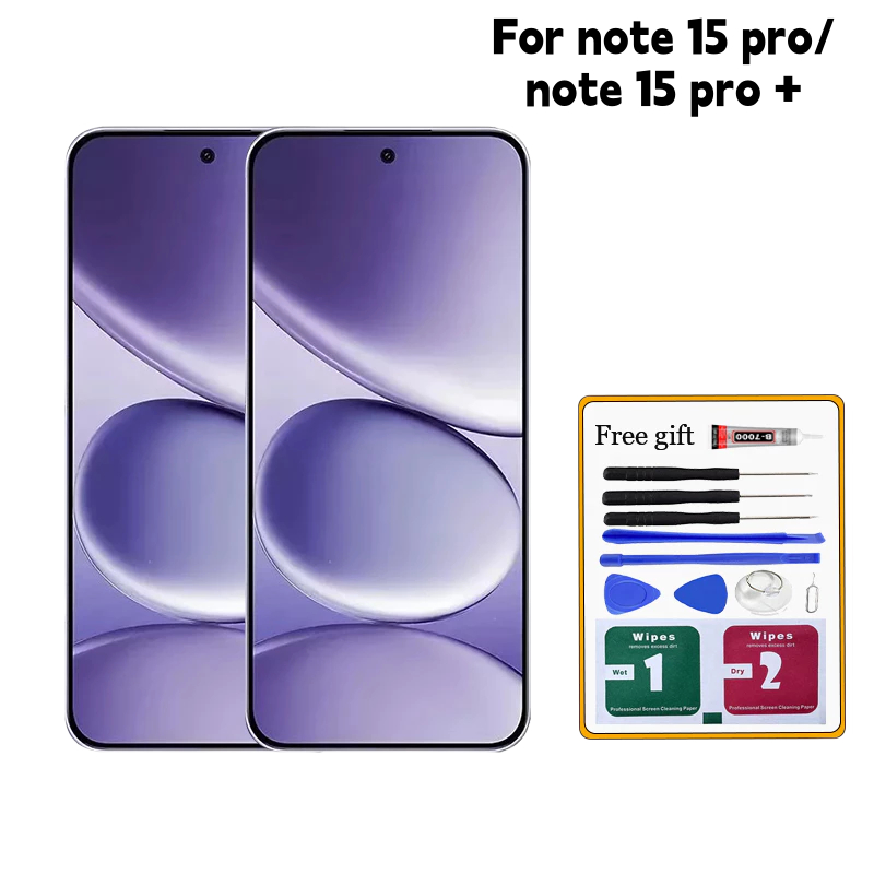 LCD AMOLED สําหรับ Redmi หมายเหตุ 15 Pro 5G/หมายเหตุ 15 Pro + 5G จอแสดงผล LCD หน้าจอสัมผัสเปลี่ยน