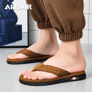 AIZOMR รองเท้าแตะ แห้งเร็ว สีพื้น กันลื่น คุณภาพสูง รุ่น A2183