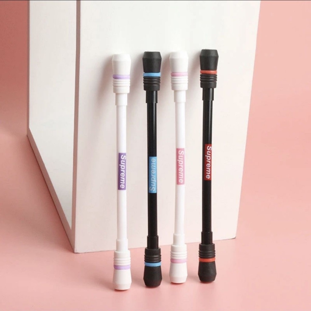 พร้อมส่ง ปากกาหมุน Bangkok สีดําสีขาว หมุนได้ง่าย Office Decompression Handy Tool