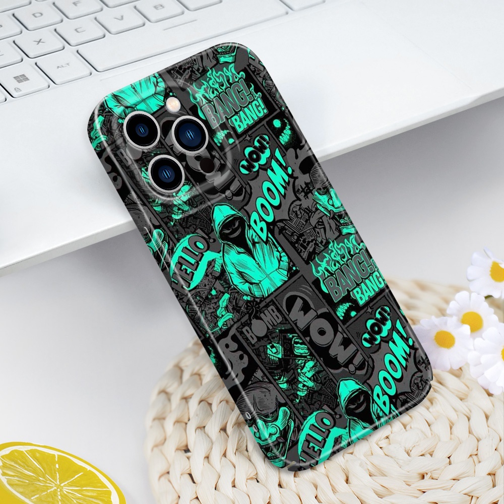 เคสโทรศัพท์สําหรับ IPhone 14 13 Pro Max Mini Dark Clown Film Hard Cover