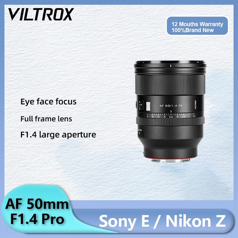 Viltrox 50mm F1.4 PRO AF มาตรฐานโฟกัสอัตโนมัติเต็มกรอบ Prime เลนส์รูรับแสงขนาดใหญ่สําหรับกล้อง Sony 