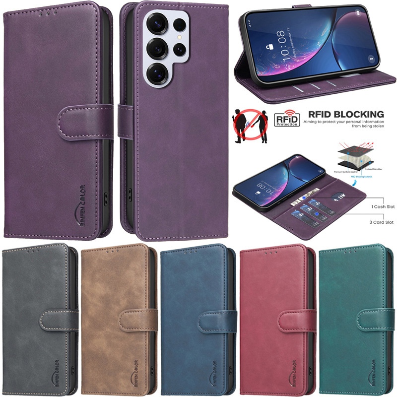 หรูหราสําหรับ Samsung Galaxy S26 Ultra S25 Plus S24 Ultra S23 Plus S25 Ultra S22 Plus S23 Ultra S24 Plus S22 Ultra S23 + Retro กระเป๋าสตางค์หนังช่องใส่การ์ดฝาครอบกรณี ราคา ถูกที่สุด ดีลบีเคเค