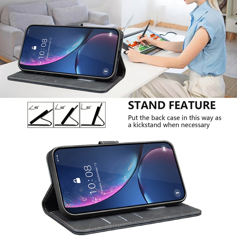 หรูหราสําหรับ Samsung Galaxy S26 Ultra S25 Plus S24 Ultra S23 Plus S25 Ultra S22 Plus S23 Ultra S24 Plus S22 Ultra S23 + Retro กระเป๋าสตางค์หนังช่องใส่การ์ดฝาครอบกรณี ราคา ถูกที่สุด ดีลบีเคเค แกลเลอรีภาพที่ 6