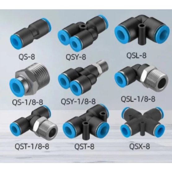 Festo QS/QSL/QST/QSY-G/1/8-1/4-3/8-1/2-4-6-8-10-12-16 Connector ใหม่เอี่ยม