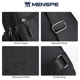 MENSPEกระเป๋าคาดหน้าอกบุรุษ กระเป๋าสะพายข้างอเนกประสงค์ Smooth Zipper Bag Sports Bag
