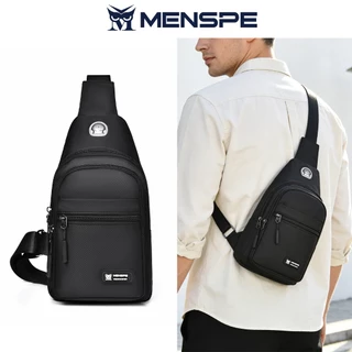 MENSPEกระเป๋าคาดหน้าอกบุรุษ กระเป๋าสะพายข้างอเนกประสงค์ Smooth Zipper Bag Sports Bag