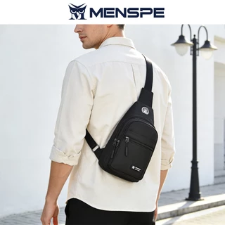 MENSPEกระเป๋าคาดหน้าอกบุรุษ กระเป๋าสะพายข้างอเนกประสงค์ Smooth Zipper Bag Sports Bag