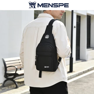 MENSPEกระเป๋าคาดหน้าอกบุรุษ กระเป๋าสะพายข้างอเนกประสงค์ Smooth Zipper Bag Sports Bag