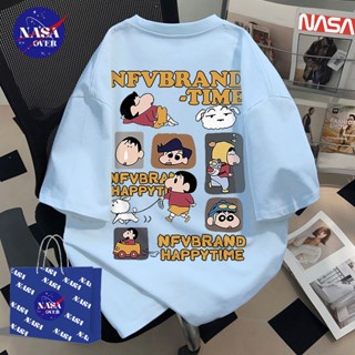 【จัดส่งจากกรุงเทพฯ】🔥NASA ฤดูร้อน oversize แขนสั้น แนวการ์ตูน…