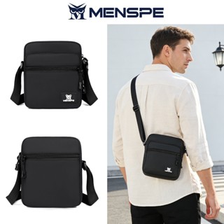 Menspe กระเป๋าสะพายแฟชั่นผู้ชายกันน้ําหนัง PU Casual Sport S…