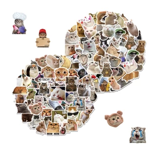 200 แผ่นน่ารักแมวสุนัขสัตว์เลี้ยงสติกเกอร์สร้างสรรค์ ทําเอง เคสโทรศัพท์ตกแต่ง/คอมพิวเตอร์แล็ปท็อป/กระเป๋าเดินทาง