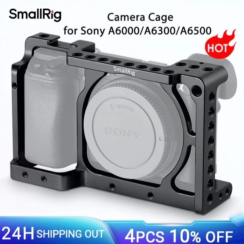 SmallRig กล้องสําหรับ Sony A6000/A6300/A6500 ILCE-6000/ILCE-6300/A6500/Nex-7 อลูมิเนียมกรง Mount ขาต