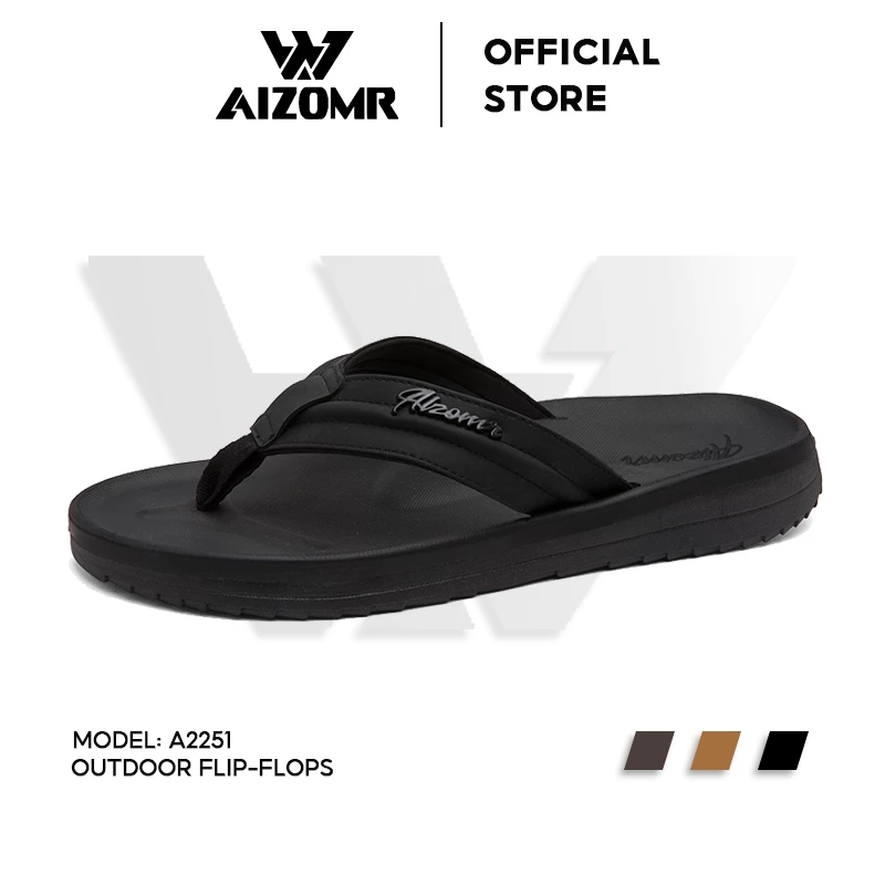 AIZOMR รองเท้าผู้ชาย รองเท้าแตะชาย วัสดุ EVA การรองรับส่วนโค้ง คุณภาพสูง สไตล์ลำลอง รุ่น A2251