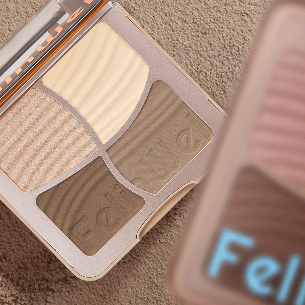 FelinWel - พาเลทคอนทัวร์ บรอนเซอร์ ไฮไลท์ เนื้อแมตต์ 3D 4 สี [ได้รับการรับรองจาก FDA] - 5