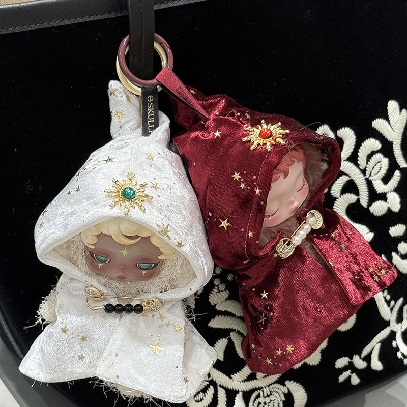 Skullpanda Sleepless Theater Wednesday Doll Clothes Only, Mysterious Cloak Outfit Set for Vinyl Doll