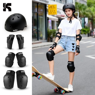 kufun สนับเข่าสเก็ตบอร์ด ชุดอุปกรณ์ป้องกัน สนับเข่า ศอก และฝ…