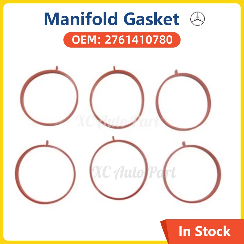 รถอุปกรณ์เสริม 6 PCS Intake Manifold ปะเก็นสําหรับ Mercedes Benz M276 DE30LA DE35LA X218 W205 W213 X