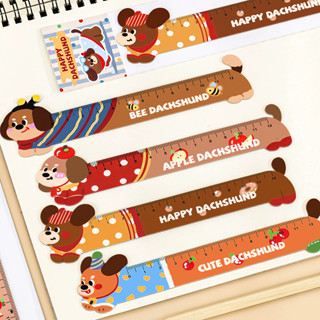 น่ารัก ดัชชุนแม่เหล็กไม้บรรทัดที่คั่นน่ารักนุ่มยืดหยุ่นไม้บร…