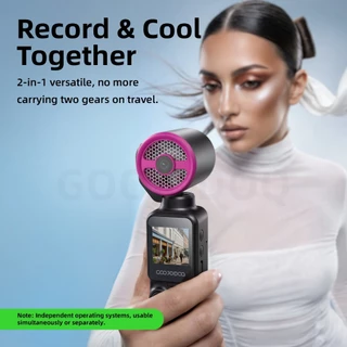 GOOJODOQ GFS025 กล้องถ่ายรูปเด็ก พัดลมพกพา 2-in-1 มือถือ พัดลมกล้อง