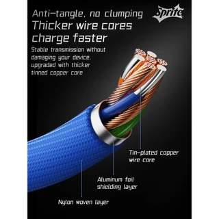 Coca-Cola C16 Silver Speed Series 6A 66W Fast CHARGING Data Cable USB to Type-C สังกะสีอัลลอยด์ถักชาร์จความเร็วสูงและสายถ่ายโอนข้อมูล