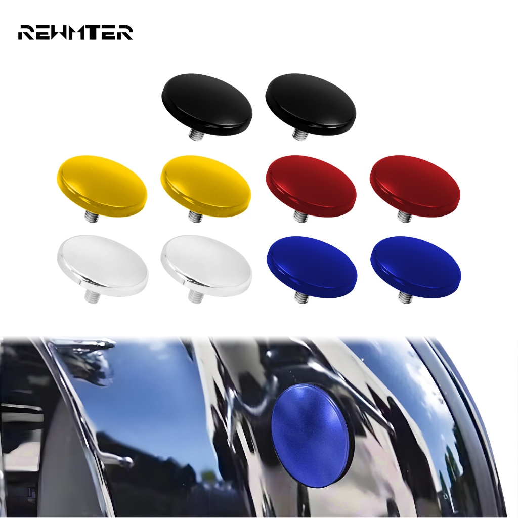REWMTER 2pcs รถจักรยานยนต์อลูมิเนียม Fairing กระจกรู Blanking ปลั๊ก Fit สําหรับ Harley Street Glide