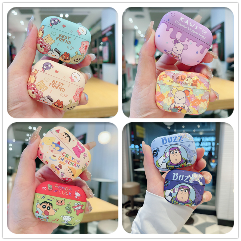 (Pro3 2025) เคสดิสนีย์น่ารักสําหรับ AirPods4/4ANC/1/2/3/Pro/Pro2/Pro3 เคสซิลิโคนอ่อนนุ่มพร้อมคาราบิเนอร์