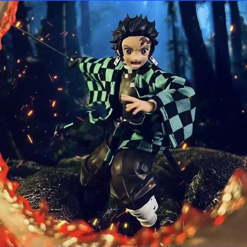 SHF Demon Slayer Blade Kamado Tanjiro เสื้อผ้าผ้า Demon Slayer ไม่มีรุ่น