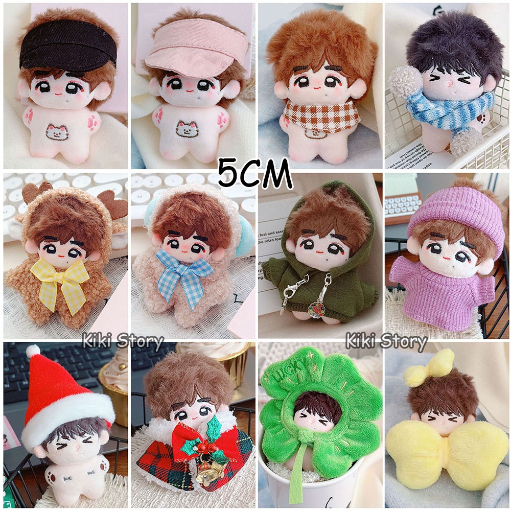 5 ซม.7 ซม.ผ้าฝ้ายตุ๊กตาเสื้อผ้าปลาดาวตุ๊กตา Overalls Hoodie คริสต์มาสเสื้อคลุม SENHYPEN GIDLE AESPA SEVENTEEN NCT127 ตุ๊กตาอุปกรณ์เสริม