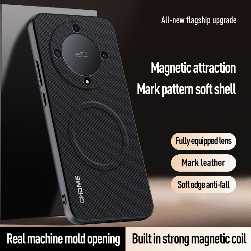 ปลอกสําหรับ Huawei Honor X9a 5G HonorX9a RMO-NX1 เคสโทรศัพท์หนังแม่เหล็ก Adsorb ไร้สาย Fast Charging