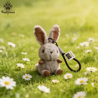 ตุ๊กตาตุ๊กตากระต่ายหู Lop-Eared จําลอง | น่ารักสนุกกระเป๋าจี้น่ารักตุ๊กตาพวงกุญแจฤดูใบไม้ผลิใหม่น่ารักสัตว์เลี้ยงจี้