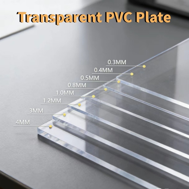 ความหนา 0.3 ~ 2 มม.แผ่น PVC แผ่นพลาสติกใสสูง Hard Board DIY วัสดุ 100x100 100x200 200x200 200x300 210x297 มม.