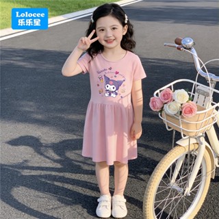 ใหม่ ชุดเดรสเจ้าหญิง ผ้าฝ้าย ลายการ์ตูนคุโรมิ ชินนาม่อนโรล แ…