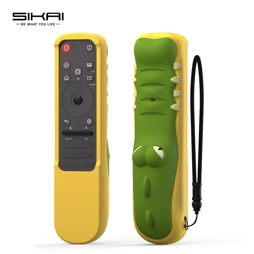 จระเข้ซิลิโคนรีโมทสําหรับ LG MR25GA Magic Remote เข้ากันได้กับทีวี LG OLED G5/C5/B5, QNED 92A/85A/80