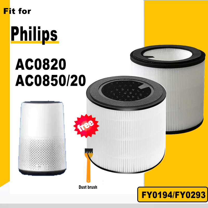 เปลี่ยน H13 Pure HEPA Filter สําหรับ Philips FY0293 FY0194 AC0819 AC0830 AC0820 AC0810 800i Series เ