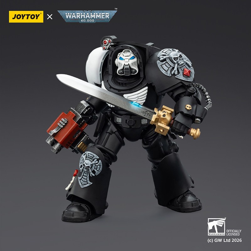 [มีในสต็อก]JOYTOY WARHAMMER 40K Raven Guard Terminator 1:18 Action Figure