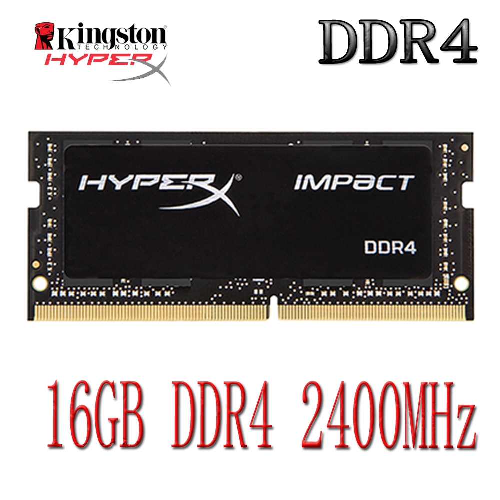 Kingston HyperX Impact DDR4 RAM 16GB DDR4 2400MHz HX424S14IB/16 หน่วยความจําแล็ปท็อปโน้ตบุ๊ค RAM