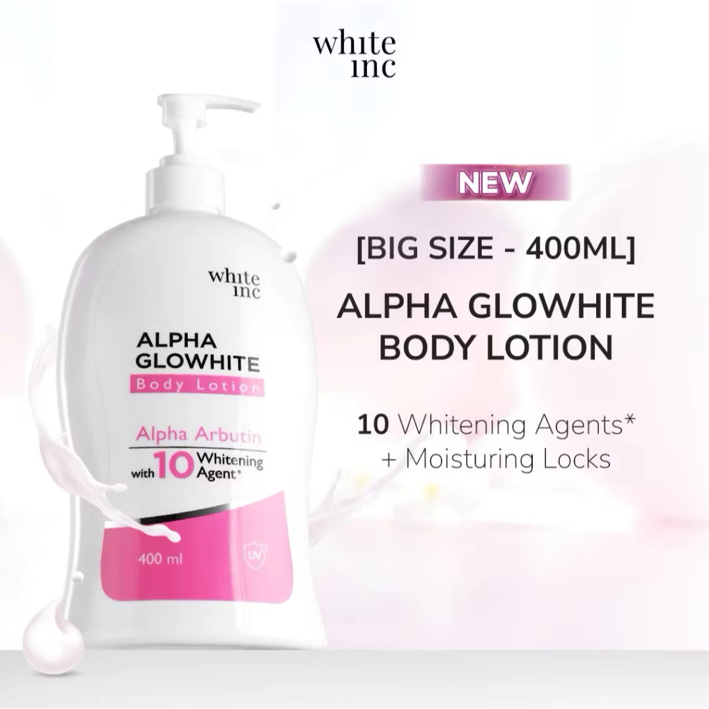 WHITE INC ALPHA GLOWHITE BODY LOTION WHITENING & MOISTURIZING 400มล ราคาถูก Shopee Lazada