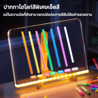 DIY แผ่นเรืองแสง LED คลิปบอร์ดเรืองแสง กระดานวาดภาพ Doodle สําหรับเด็ก ป้องกันรอยขีดข่วน LED Writing Board
