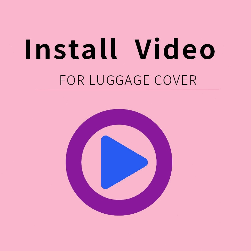 【Video~】Non-product，Just a video !! For Luggage Cover Installation Video !! Plastic bags are free gift !
