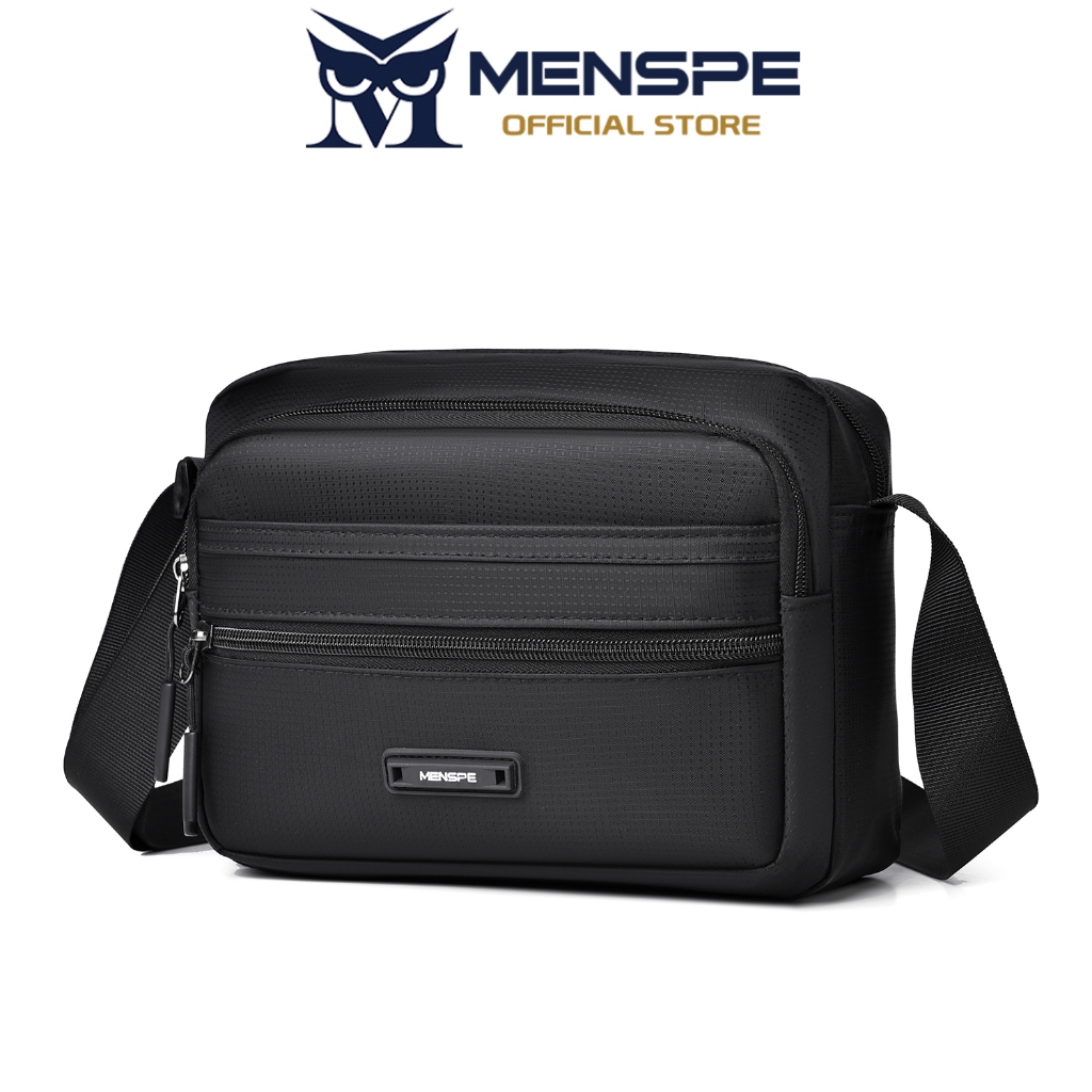 MENSPE กระเป๋าสะพายข้างผู้ชาย กันน้ำ ความจุขนาดใหญ่ กระเป๋าเดินทาง ลำลอง น้ำหนักเบา กระเป๋าสะพายข้างกีฬา