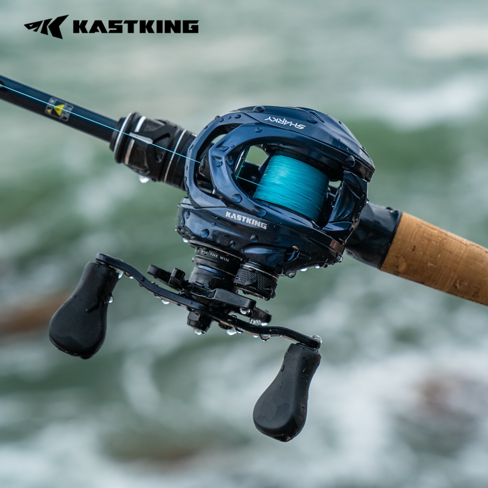 KastKing Sharky Ultra Baitcasting Reel ขวา/ซ้ายมือ 7.2:1, กรอบอลูมิเนียม 196g รองรับแรงลากสูงสุด 7 กก.