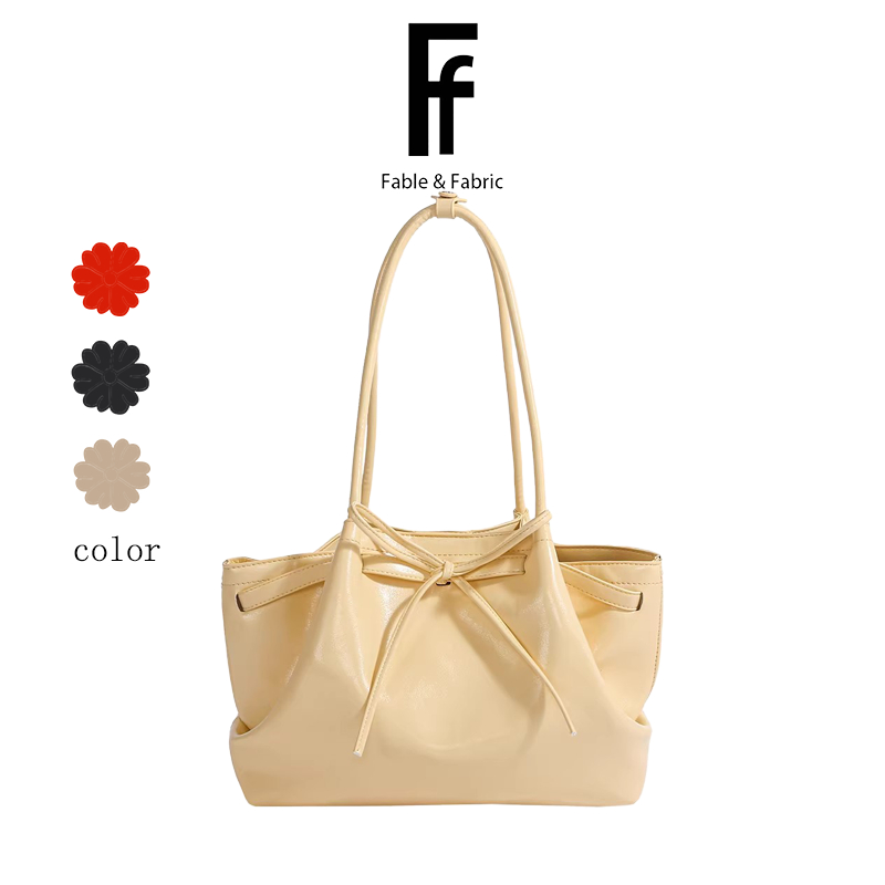 ถุงเป้สะพายข้างหนังแท้มีสายลาก Fable & Fabric - ขนาดใหญ่ ทนทาน เหมาะสำหรับการทำงานและการเดินทาง
