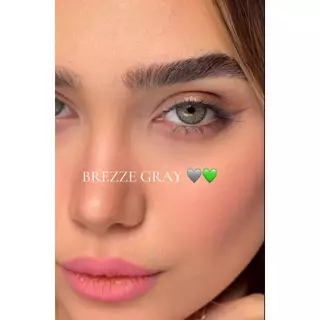 KSSEYE คอนแทคเลนส์ 2 ชิ้น Breeze Hazel 14.2 มม.รายปีคอนแทคเลนส์สายตาสั้นเกรด (0-8.00)