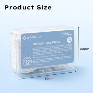 GOKOCO Dental Floss10/50PCS ไหมขัดฟัน ทำความสะอาดร่องฟันอย่างล้ำลึก ลดการบาดเจ็บของฟัน ขนาดที่เป็นมิตรกับการเดินทาง